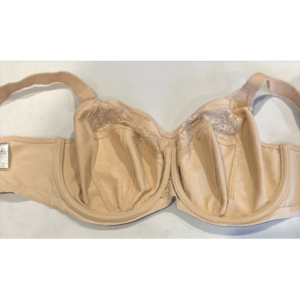 Goddess Bra 40G Adelaide Gd6681 Beige Underwire Adjustable Strap Back Close Lace